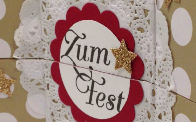 Adventskalender Tür 6 – weihnachtliche Endloskarte „Zum Fest“
