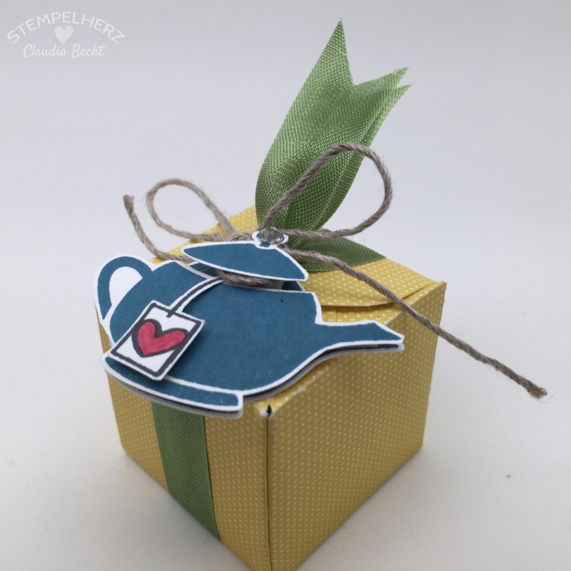 Stampin Up-Stempelherz-Verpackung-Schachtel-Box-Geschenk-Tee-Envelope-Punchboard-Kleines Teegeschenk 04