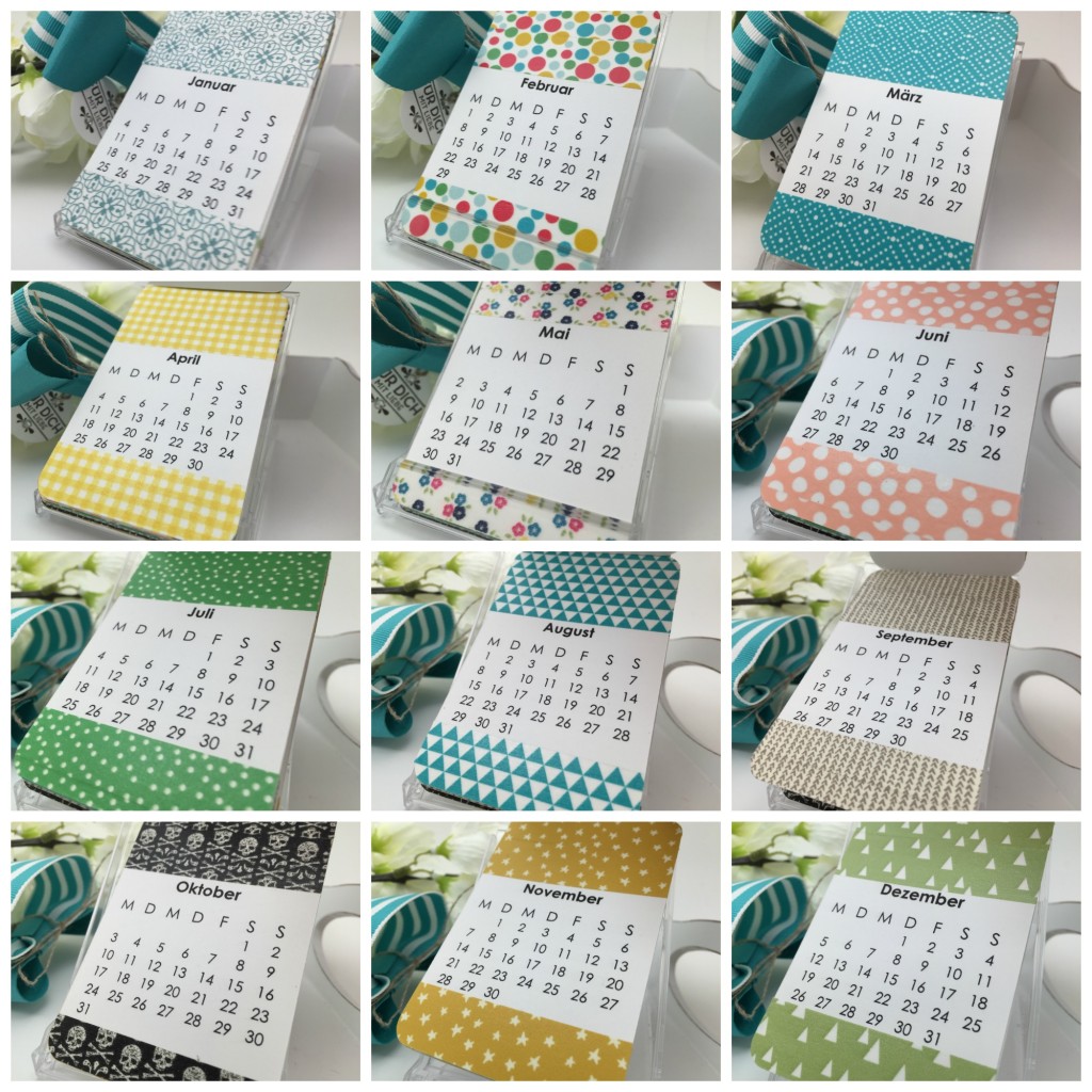 Videoanleitung für den Visitenkarten-Kalender - Stampin'Up! mit Stempelherz