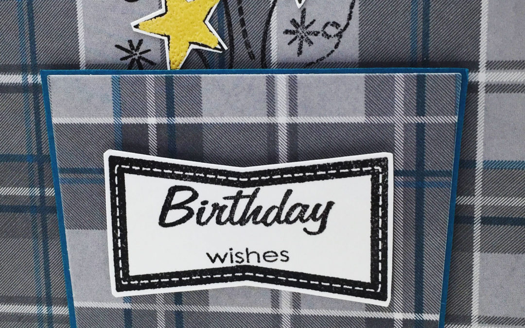 Maskuline Geburtstagskarte Hemdtasche