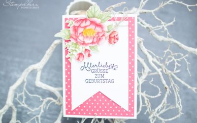 Geburtstagskarte mit Rose