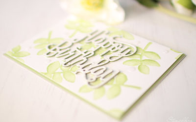 Geburtstagskarte Happy Birthday Aquarell