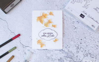 Gutscheinkarte Herbstlaub