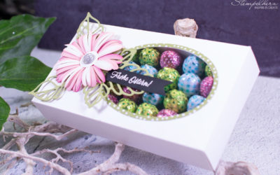 Ostereierbox mit Blume