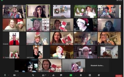 Virtuelles Teamtreffen – Stempeherz & Marion stempelt