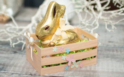 Holzkiste Osterhase