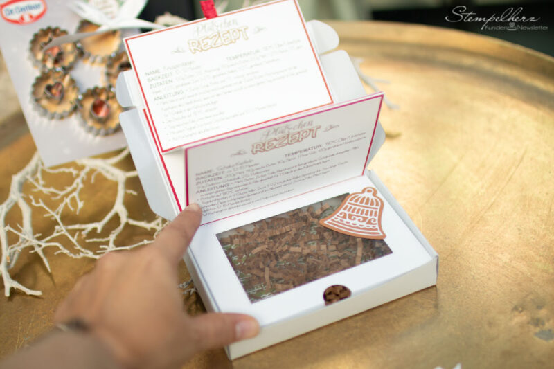 Stampin Up - Stempelherz - Paper Pumpkin-Minischachtel - Frosted Gingerbread - Geschenkbox Weihnachtskekse