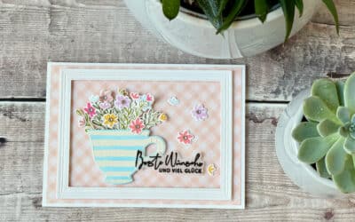 Geburtstagskarte Blumen & Tee
