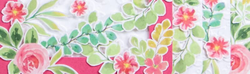 Stampin Up - Stempelherz - Extraordinary Flora - Wasserfall-Ziehkarte Herrlich Floral