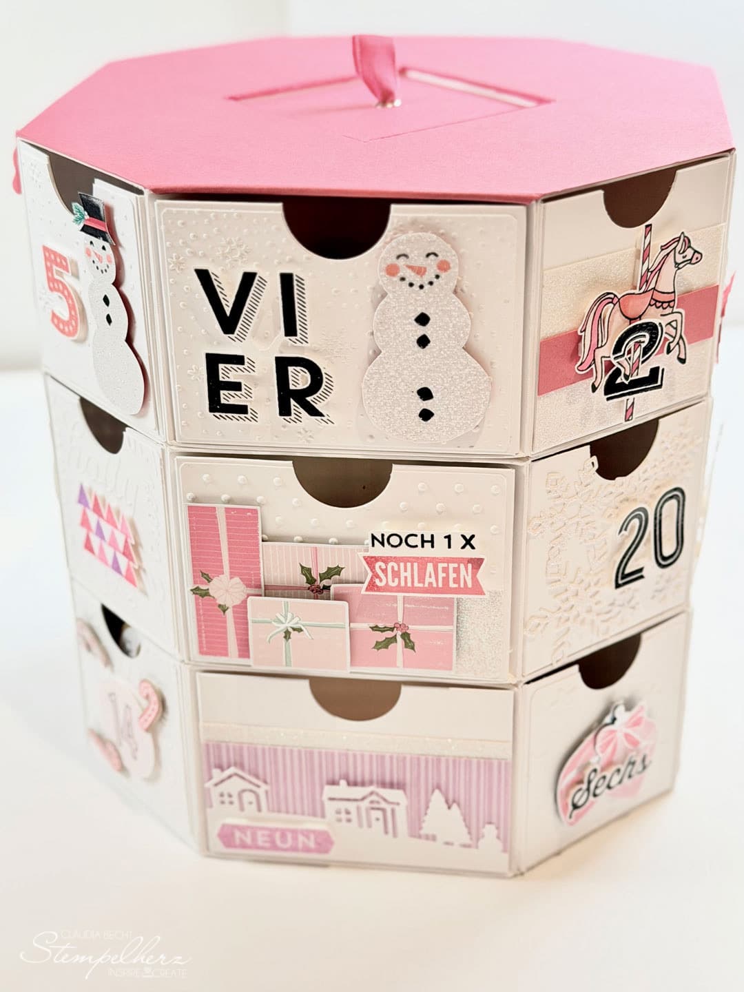 Stampin' Up! - Stempelherz - Jahresringe Karte Mitten ins Herz